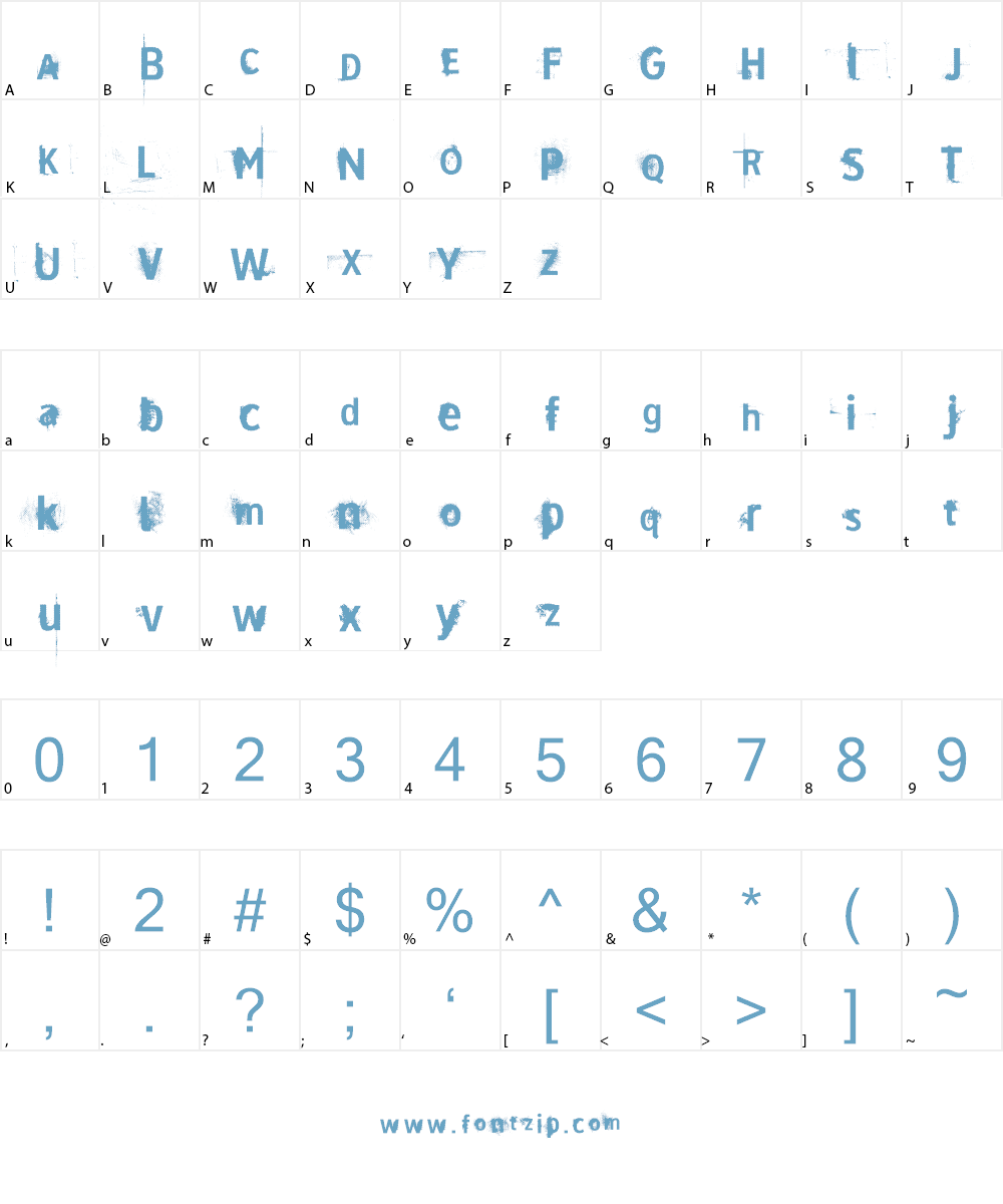 vtks dirty 2 Font Character